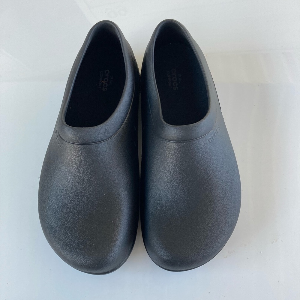 Crocs On The Clock Work Slip On Size 12 - image 1